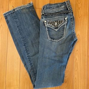 Miss Me Jeans! Size 25 X-Long! Pretty worn at the bottoms